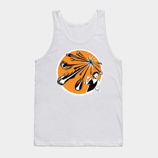 Yellow Meteor Shower Scream Tank Top